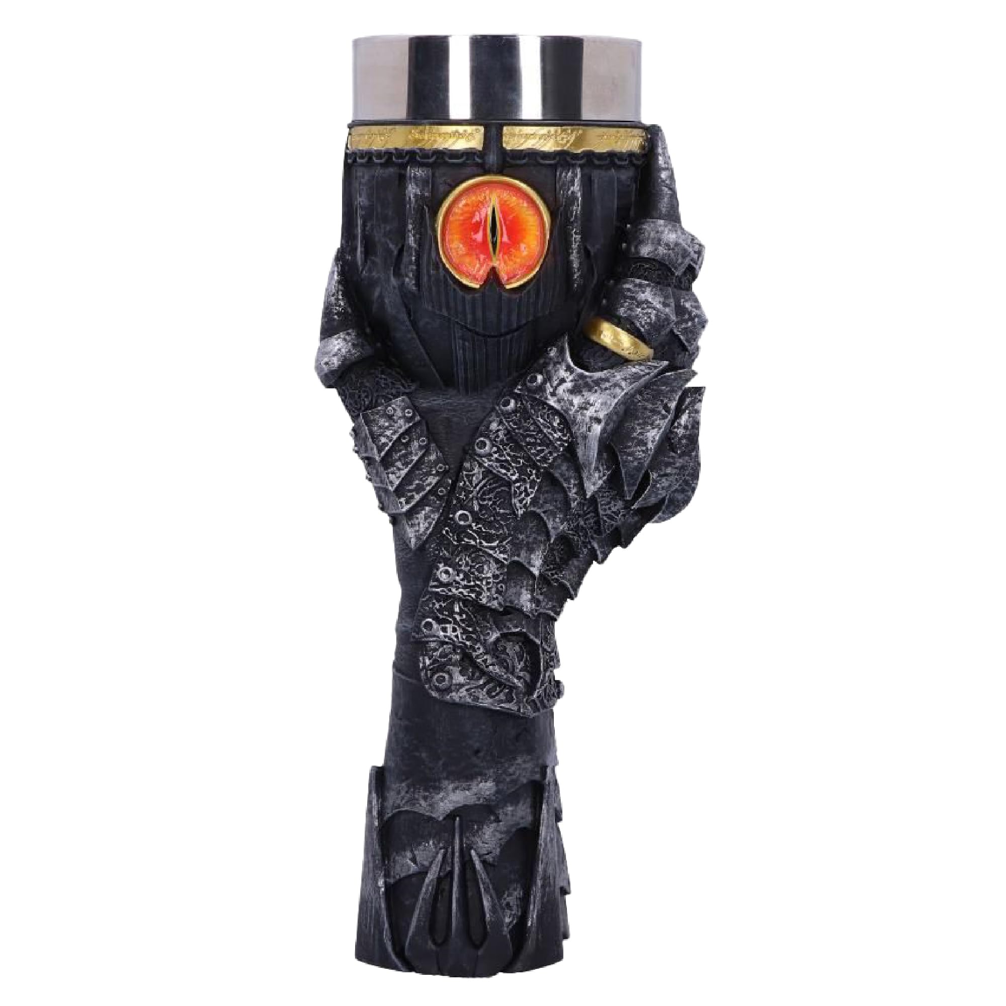 Nemesis Now Officially Licensed Lord of The Rings Sauron Goblet, Grey, 22.5cm, 400 milliliters