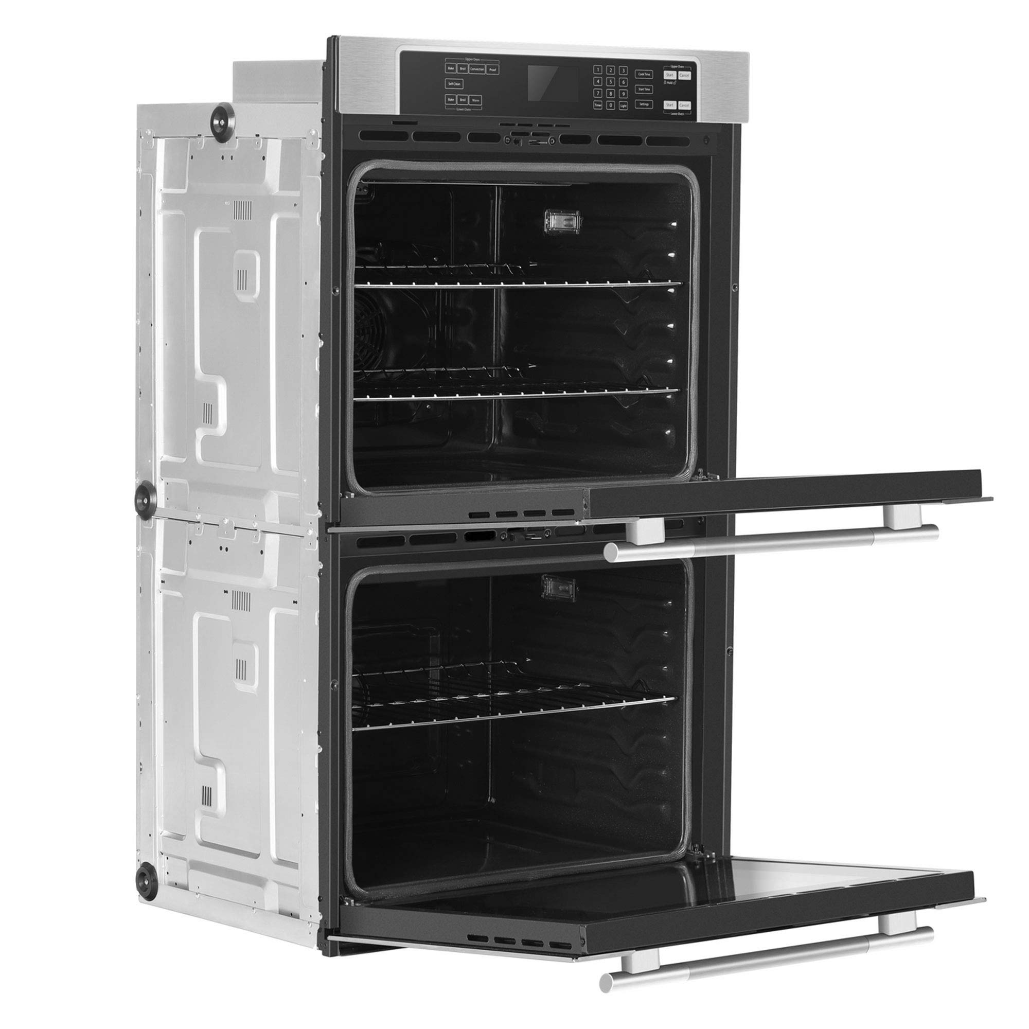Empava 30 in Electric Double Wall Built-in Self-Cleaning Convection Fan Touch Control Ovens, 30 Inch, Black