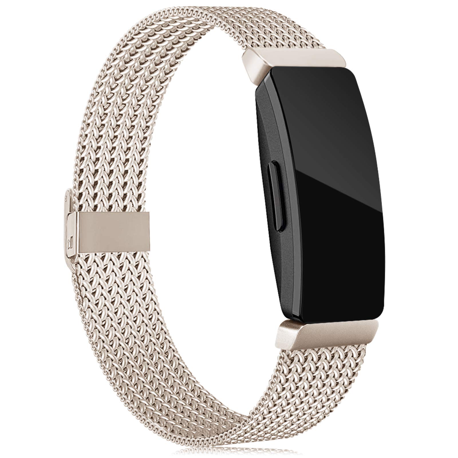 Tobheo Compatible for Fitbit Inspire HR Strap/Inspire/ACE 2 / Inspire 2 Straps for Women Men Metal Band,Accessory Wrist Straps (No Fitness Tracker),S/L