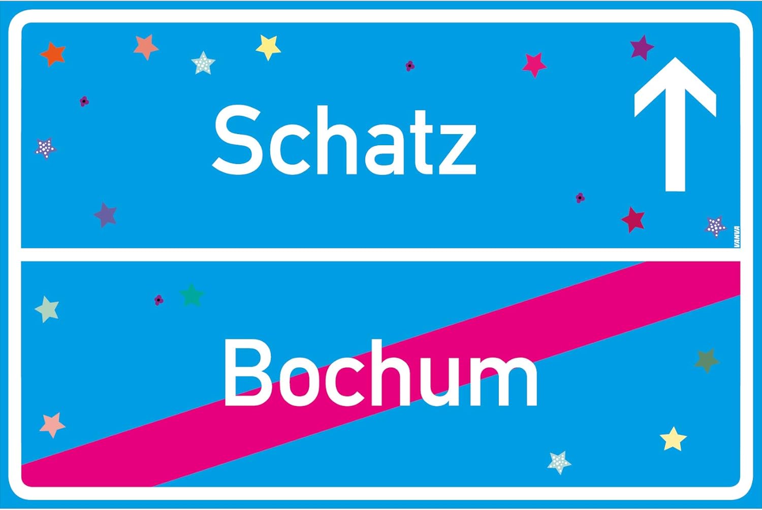 Vanva 24. Geburtstag Schild 30x20cm - Lustige Geburtstagsdeko Mit Spruch Aus Kunststoff