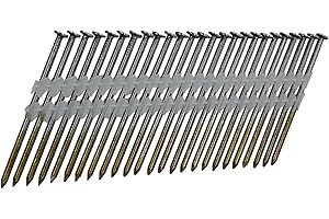 NuMax 21° .131" x 3" Plastic Collated Bright Framing Nails – Smooth Shank – Full Round Head – 500 Count – Durable Nails for Framing, Decking & Subfloors – FRN.131-3B500