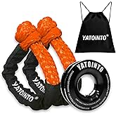 Soft Shackle & Recovery Ring, 1/2" X 22" Recovery Tow Shackle with Snatch Ring 56,000 Lbs, Winch Accessories for SUV ATV UTV Off Road Recovery Kit