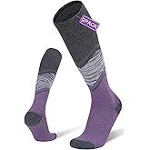 FITRELL 2/3 Pack Merino Wool Ski Socks for Snowboarding, Full Cushioned Winter Thermal Knee-high Warm Socks for Men and Women