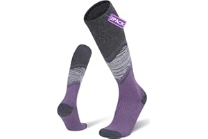 FITRELL 2/3 Pack Merino Wool Ski Socks for Snowboarding, Full Cushioned Winter Thermal Knee-high Warm Socks for Men and Women