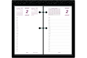 Brownline Daily Calendar Pad Refill, 6 x 3.5, White/Burgundy/Gray Sheets, 2023