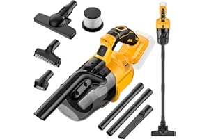 DGLYYXGS Cordless Vacuum Cleaner for Dewalt 20v Battery, Brushless Stick Vacuum with Washable HEPA Filter 55CFM Handheld Vacuum Cleaner for Home Car Hardwood Floor Carpet, Cordless Shop Vac(Tool Only)