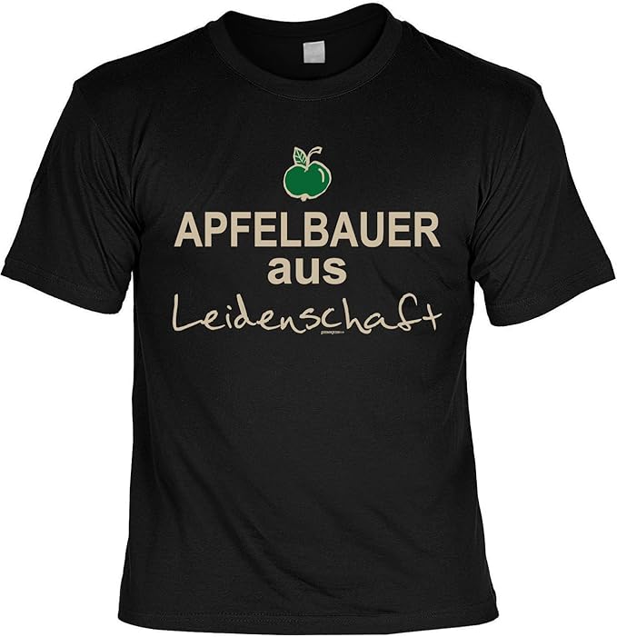 Apfelbauer Landwirt/Bauern SprücheMotiv TShirt Blechschild Deko
