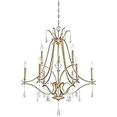 Minka Lavery 4449-582 Laurel Estate Chandelier, 9-Light, 540 Total Watts, 31.5-in H x 37.5-in W, Brio Gold
