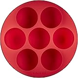 Instant Pot Egg Bites Pan with Lid Official Silicone Accessory, Compatible with 6-quart and 8-quart cookers, Red