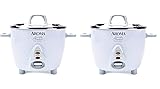 Aroma Simply Stainless Rice Cooker, White [Cooks 3