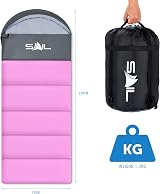 SAIL 3 Season Sleeping Bag for Kids & Adults Lightweight 250GSM Pink XL view 7