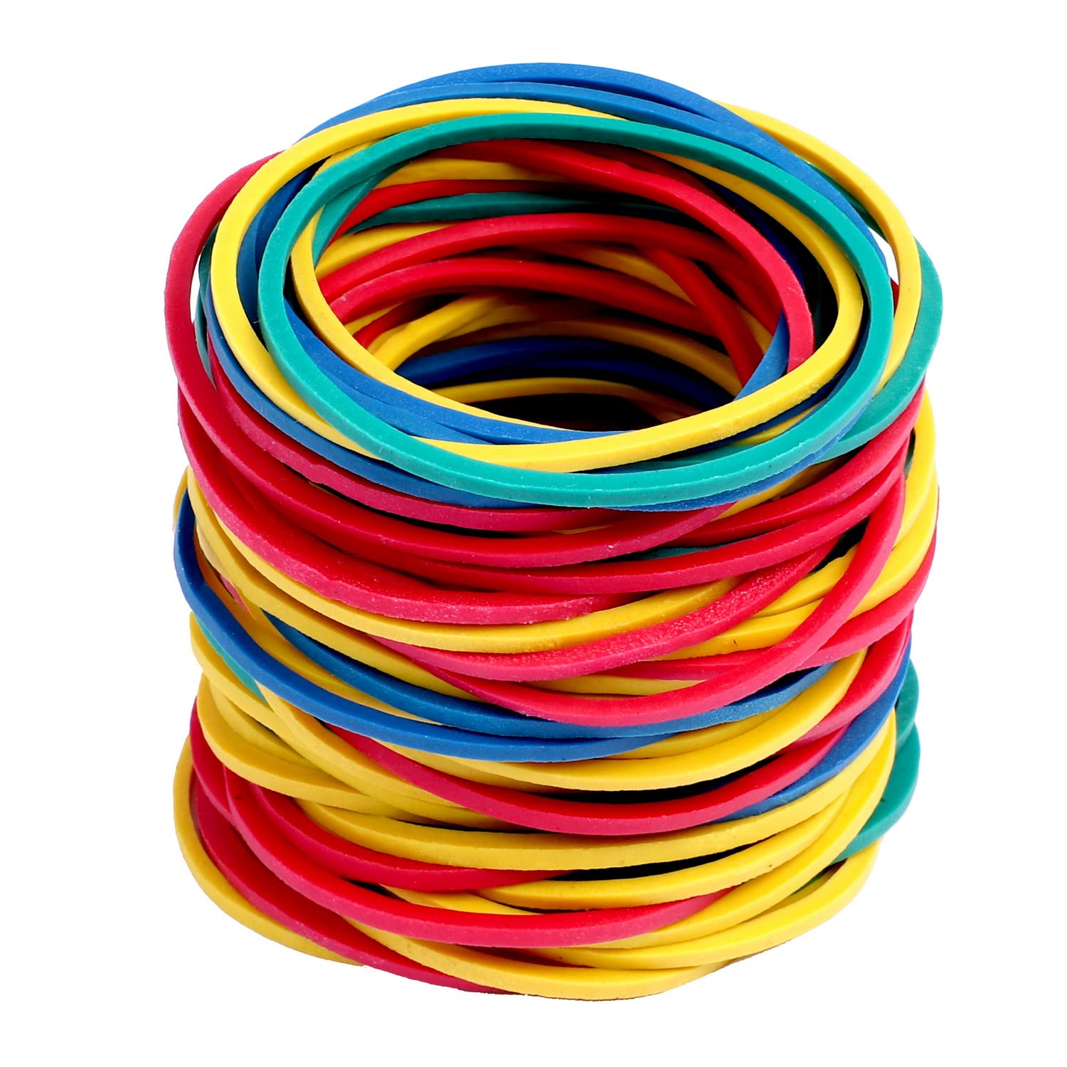 600 PCS Elastic Bands, Colorful Strong Rubber Bands Size 38mm High Elasticity Rubber Bands for Pens Paper Office Home School Supplies