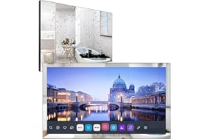 elecsung 32 inch 4K UHD Smart LED Mirror TV (ATSC) Tuner, IP65 Waterproof, Dolby Atmos,Watch Netflix, PrimeVideo, Built-in Alexa, Wi-fi, 320A023, 2024 Model