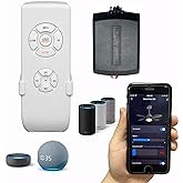 Universal Smart WiFi Ceiling Fan Remote Control Kit, Compatible with Alexa, Google Assistant and Smart Life App, No Hub Requi