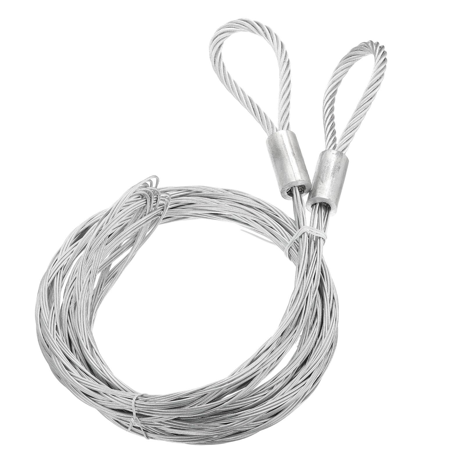 PATIKIL Cable Pulling Grip for 50-60mm (1.95"-2.34") OD Cord, Mesh Metal Double Side Wire Puller Socks Anti-Slip Electrical Sleeve Strand for Light and Heavy Cables, Silver