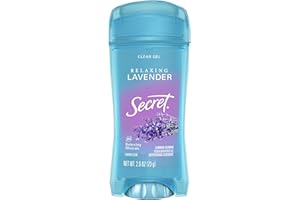 Secret Fresh Antiperspirant Deodorant for Women, 72hr Breathable Sweat & Odor Protection, Instant Freshness & Gentle, PH Balancing Minerals, Clear Gel, Relaxing Lavender Scent, 2.6 oz