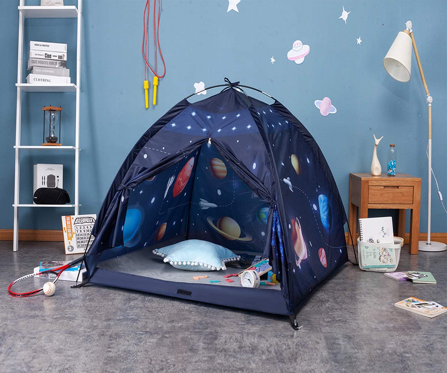 Gentle Monster Gentle Monster Space Play Tent for Kids, Indoor Universe & World Playhouse for Boys, Imaginative Gift for Toddlers & Children 3 4 Years Old, Up - 47 x 47 x 43 Inch
