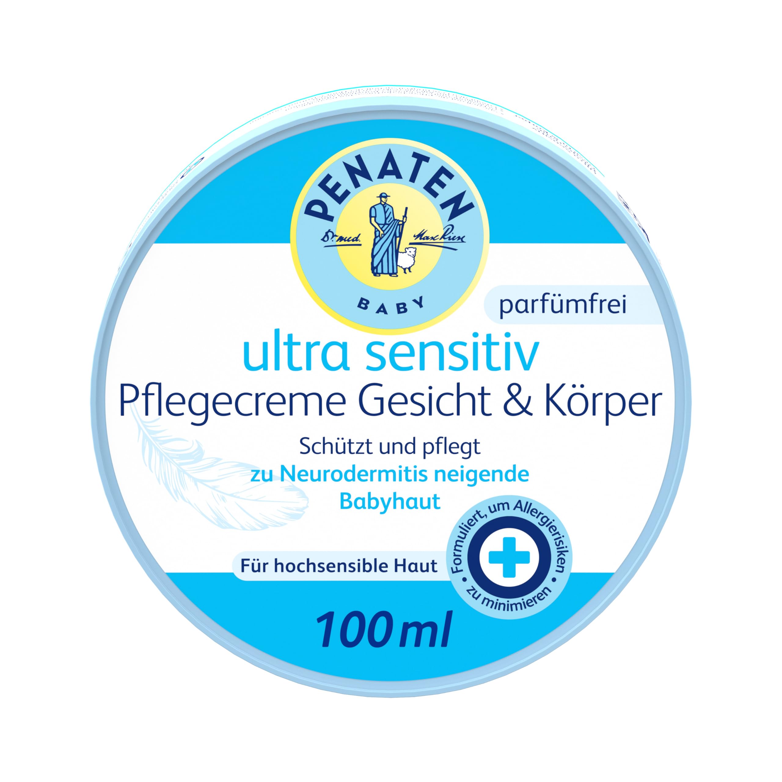 Penaten Ultra Sensitive Care Cream - Face and Body | Baby Care for Delicate and Sensitive Baby Skin | 1 x 100 ml