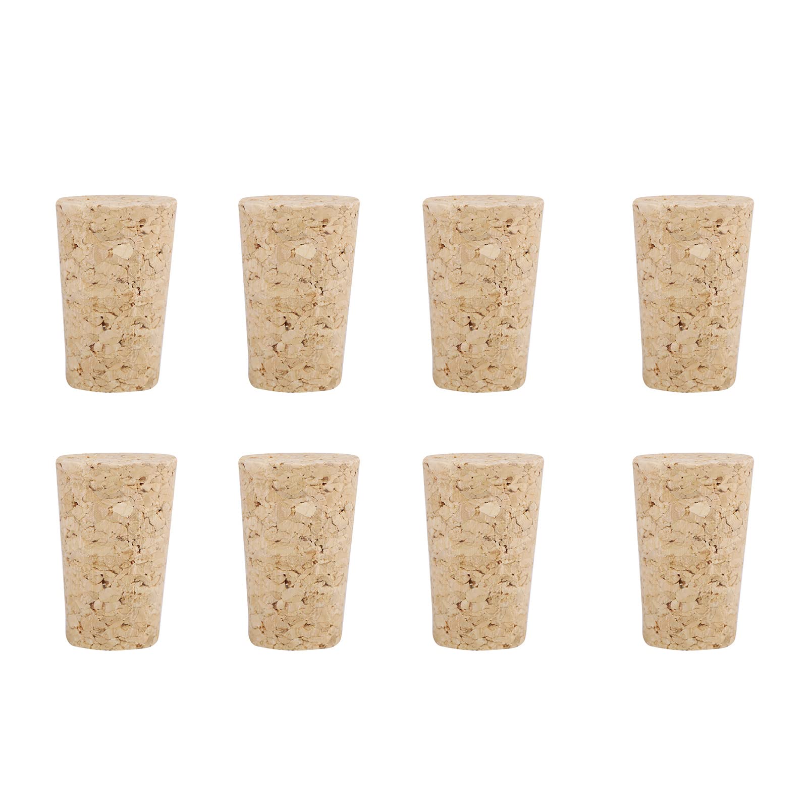 FTVOGUE 10Pcs Tapered Corks Wooden Bottle Stoppers for Wine Bottle (0.87 * 0.67 * 1.38inch)