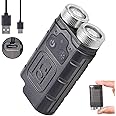 KunHe K2 1000 High Lumens EDC Flashlight with Tail MagnetSuper Bright Rechargeable USB C Mini Small Portable Keychain Pocket Flashlight