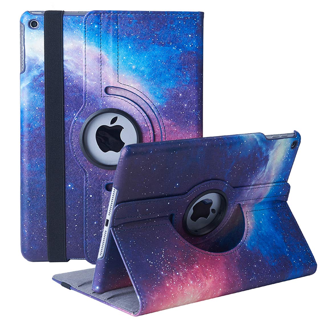 New Rotating Case for iPad 10.2" 9th / 8th / 7th Generation - 360 Degree Rotating Stand Protective Cover with Auto Sleep Wake for iPad 10.2 inch 2021/2020 / 2019 (Galaxy)