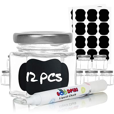 Small Hexagon Glass Jars with Lids for Baby Food Nicaragua Ubuy