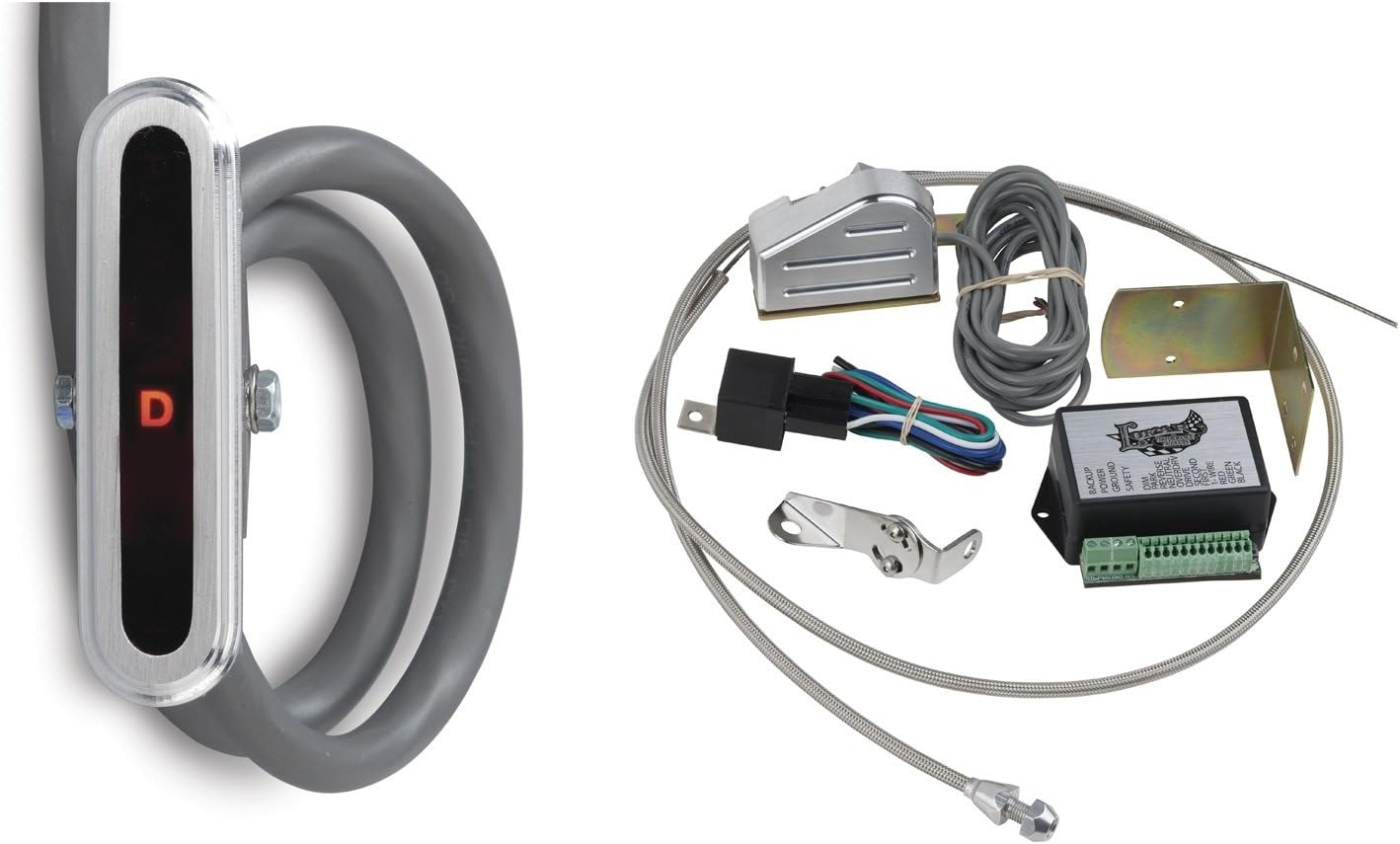 Lokar CIND-1716 Aluminum Vertical Cable Operated LED Dash Indicator Kit for 350/400 Transmission
