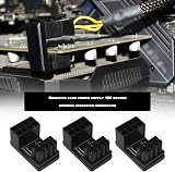 OTOTEC 3PCS ATX 8 Pin Male to Female 180 Degree Angle Adapter GPU Power view 2