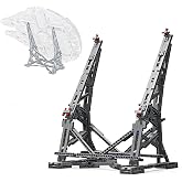 Vertical Display Stand Compatible with Lego Millennium Falcon 75192 | 410 Pieces Sturdy Stand Building Kit,Space-Saving Vertical Display,Best Gift for Adult Starship Collectors &amp; Star Wars Fans