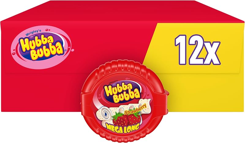 Goma de Morango na Fita, Pack 12u. x 180cm