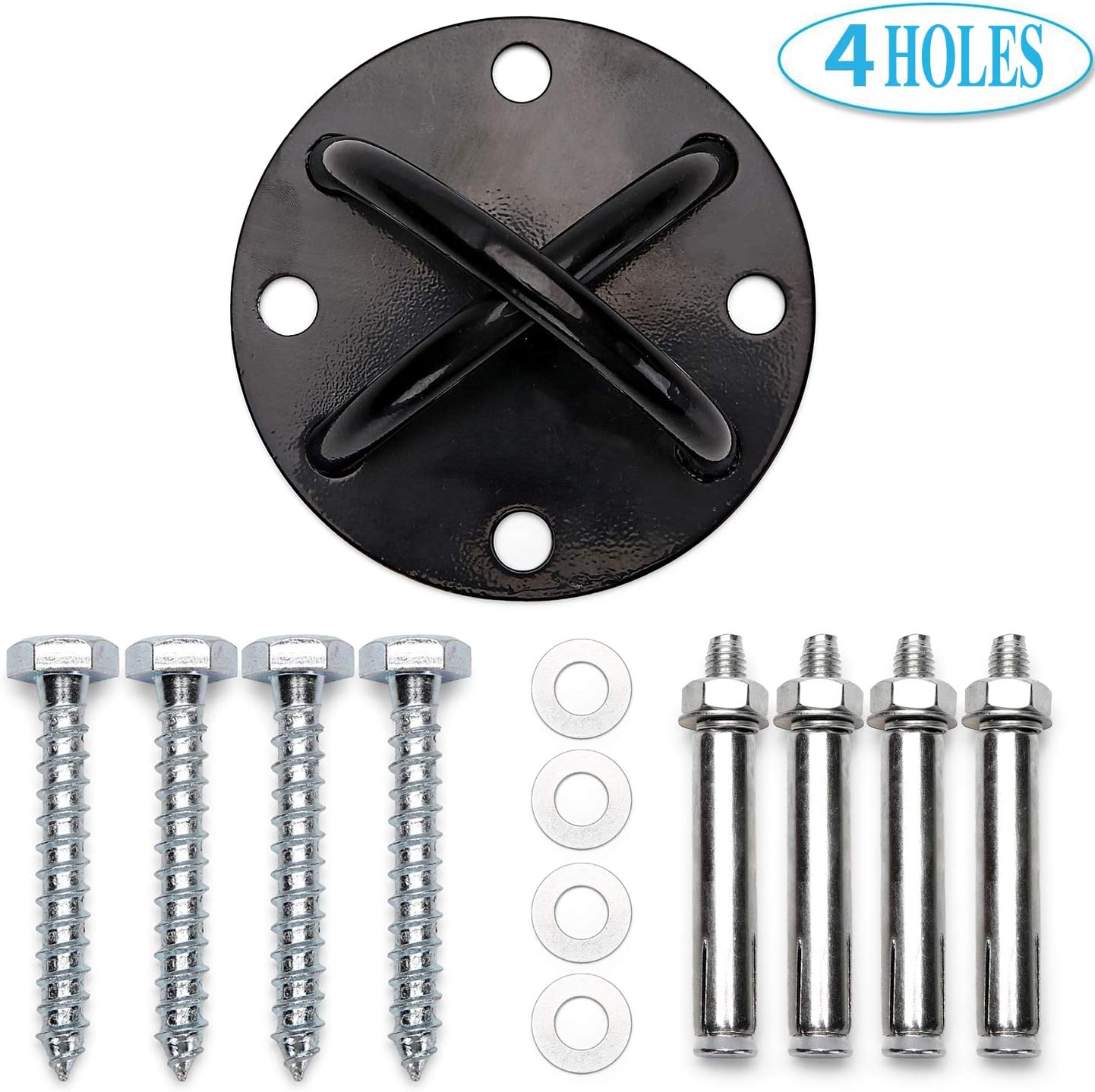 Kemuse Wall &Ceiling Mount Bracket for Suspension Straps, Aerial Yoga Swing & Hammock, Fitness Equipment