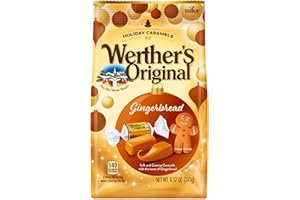 Werther's Original Soft Gingerbread Caramels, 8.57oz Bag, Individually Wrapped