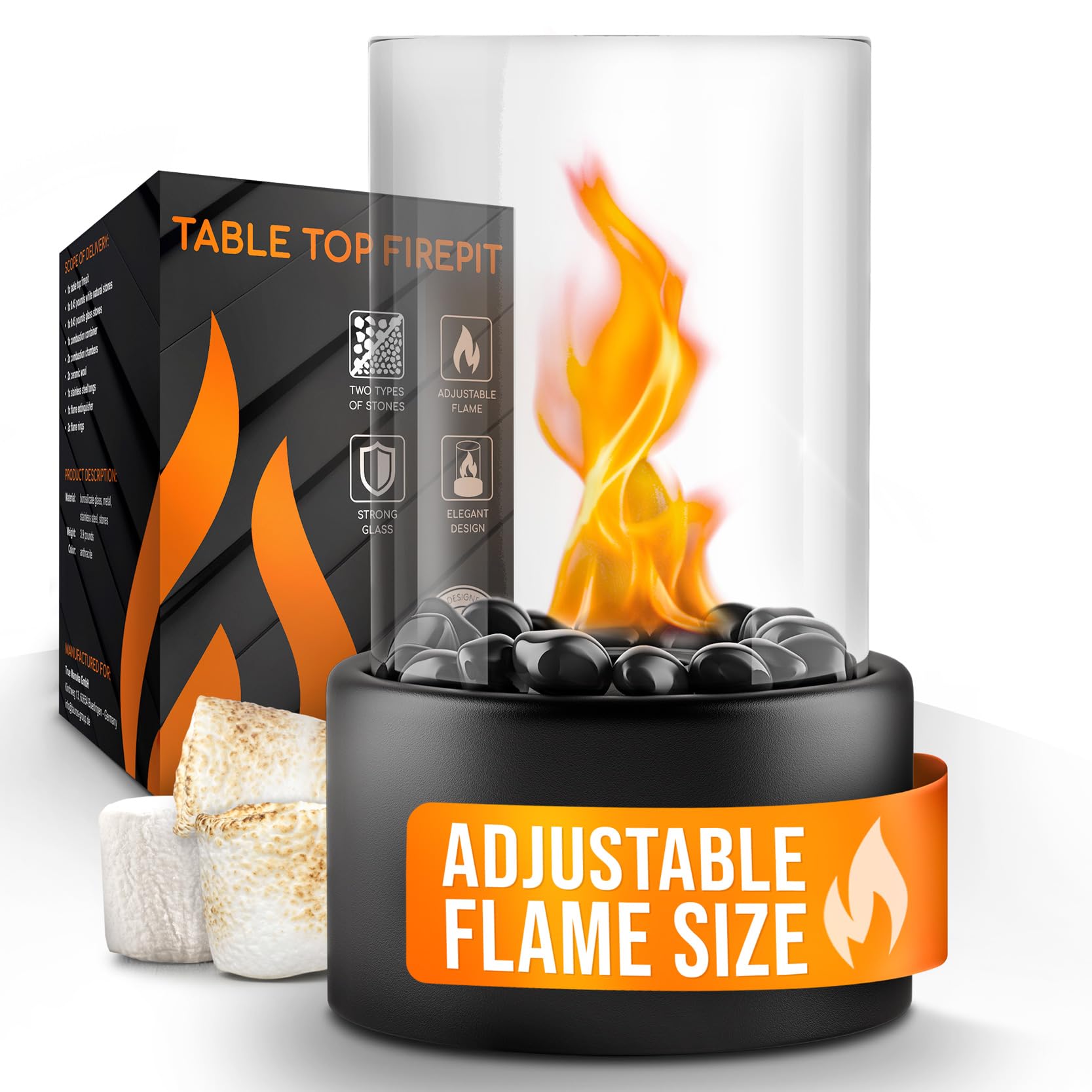 Mua Flammtal Tabletop Fire Pit [4h Burning Time] - Indoor & Outdoor ...