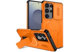 Anlalish Magnetic for Samsung Galaxy S26 Ultra Case with Camera Lens Cover, Compatible with MagSafe Slim Shockproof Heavy Dut