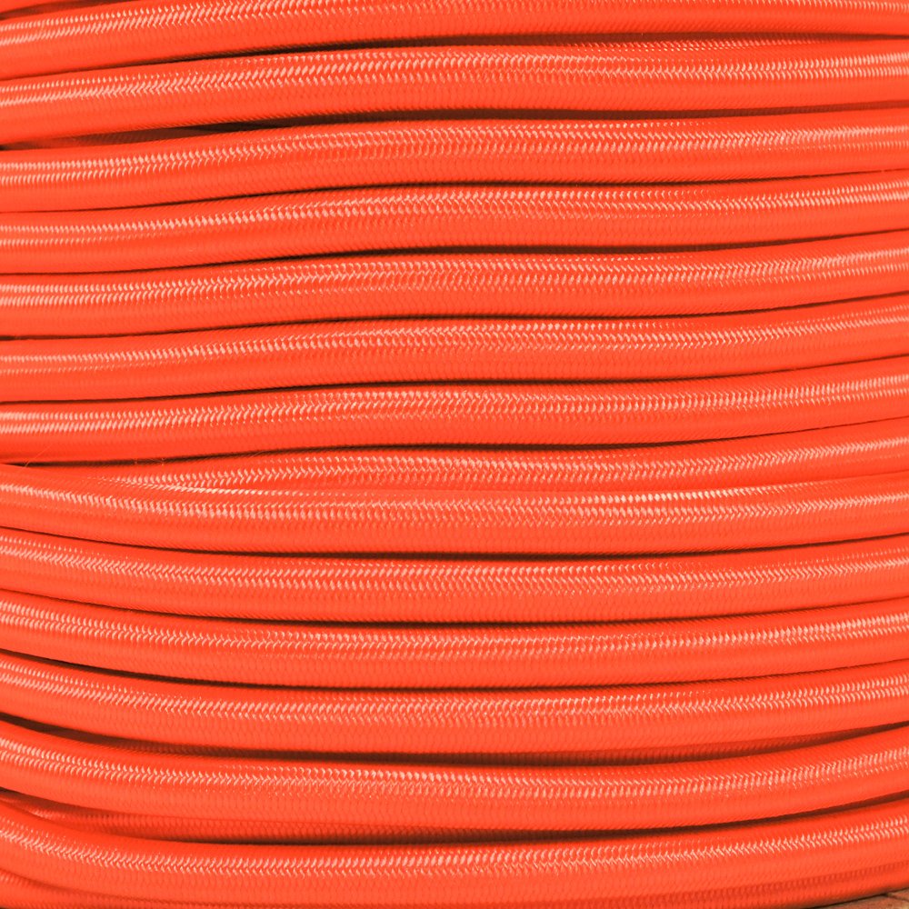 West Coast Paracord Bungee Elastic Nylon Shock Cord (1/4 Inch x 10 Feet, Neon Orange)