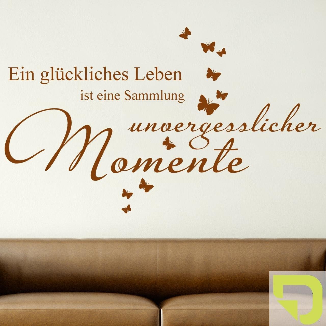 Ein Glückliches Leben Ist Eine Sammlung Unvergesslicher Momente DESIGNSCAPE® Wandtattoo Eine glückliches Leben ist eine Sammlung