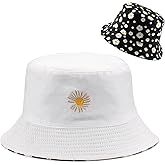 Taidor Cotton Bucket Hat Solid Color Beach Hat Summer Travel Sun Hats Fisherman Cap