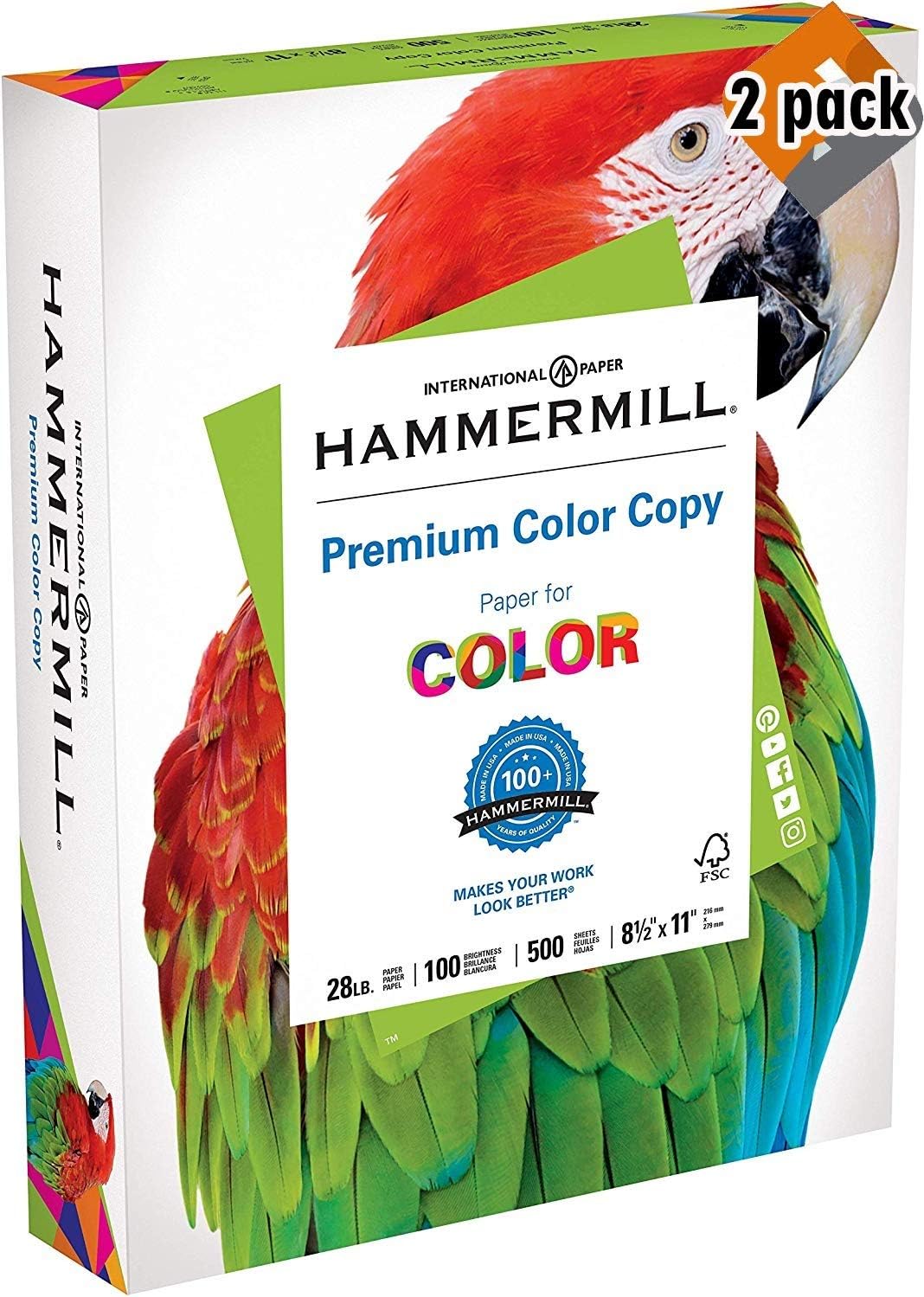 Hammermill Paper, Premium Color Copy Paper 8.5 x 11 Paper