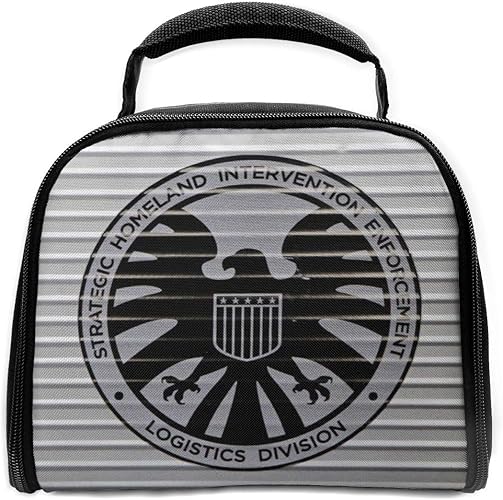 Amazon Co Jp 家庭の必需品 エージェント オブ シールド 1 おしゃれ 折りたたみ式 手提げお弁当箱 大容量 保温 保冷 お弁当バッグ ファスナー付き ランチボックス 高級 断熱 保冷ランチバッグ 通勤 通学 遠足 軽量 収納便利 シューズ バッグ