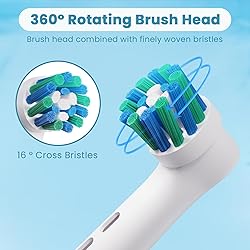 GENKENT 4 Pack Replacement Toothbrush Heads