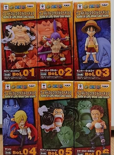 Amazon Co Jp ワンピース コレクタブル Battle Of Luffy Whole Cake Island 全6種 ルフィ タンクマン クラッカー スネイクマン サンジ カタクリ Hobby