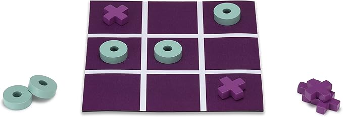 NPW-USA Mini Pocket Tic Tac Toe Travel Game, 8.11 x 2.17 x 2.17