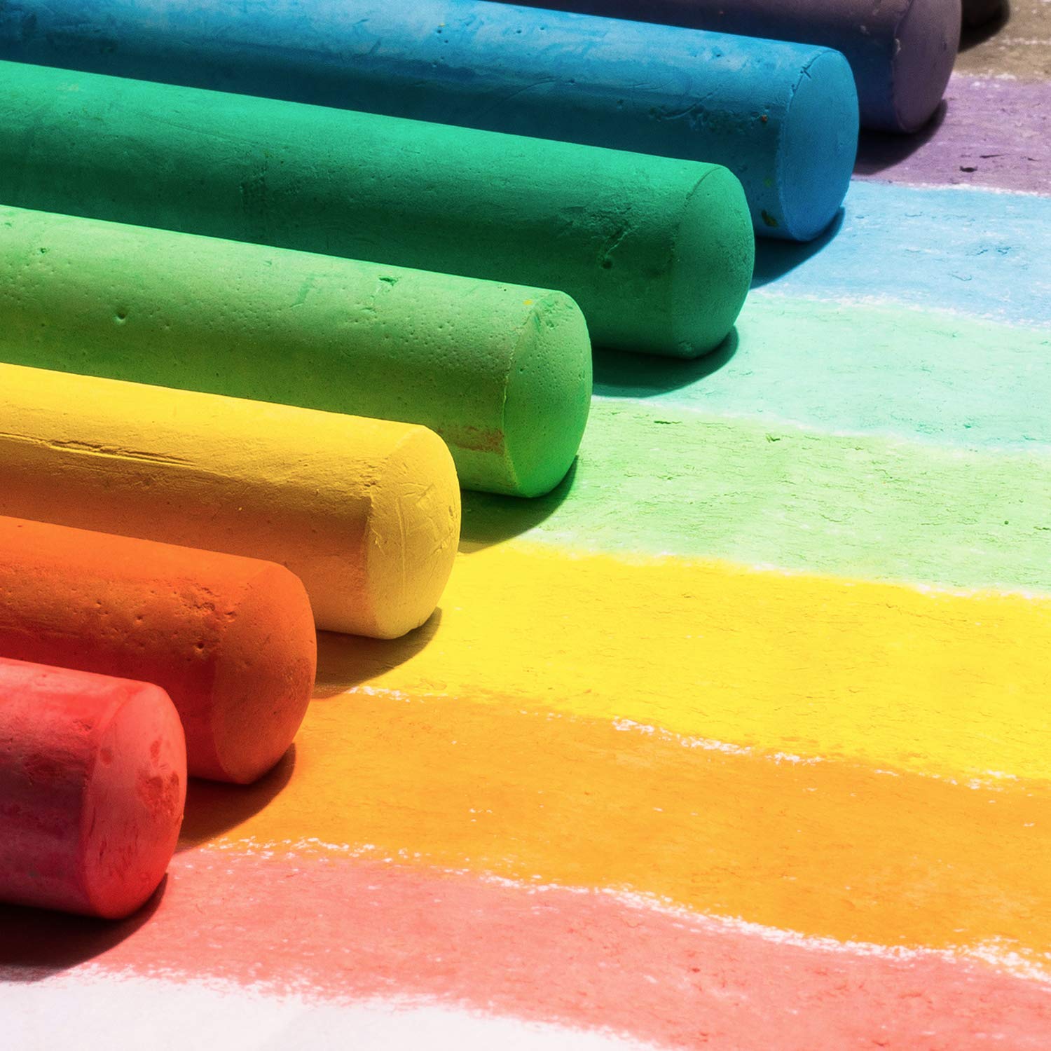 180 Pack Washable Sidewalk Chalk for Kid, 20 Colors Non-Toxic Jumbo Chalk Paint Bulk for Summer Outdoor Activity, Playground, School Classroom Chalkboard, Chalk Party Favors Set for Toddler Kids Adult