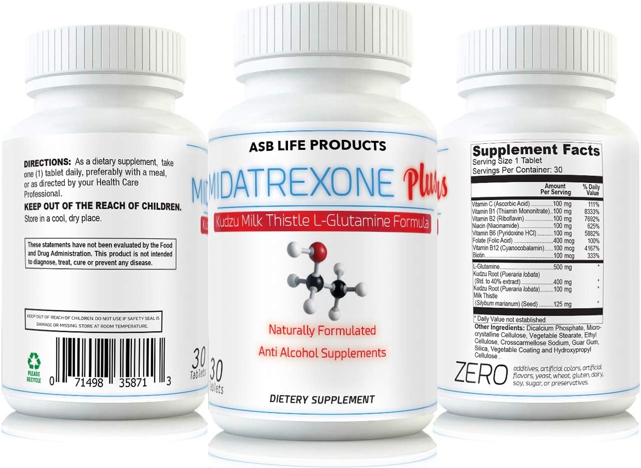 M Trexone Plus AntiAlcohol & Alcohol Support Supplement Natural