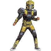 Disguise Boys' B127 Transformers One Costume, Official Transformers Animated Movie Bumblebee Muscle Costume for Kids