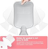 BOLEi 2L Hot Water Bottle with Faux Fur Cover Pink Leakproof Comfort view 4