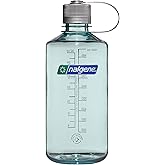 Nalgene Leak Proof Tritan BPA-Free Water Bottle - 32 oz Narrow Mouth - Made in the USA for Outdoor Use & Daily Hydration (Seafoam)