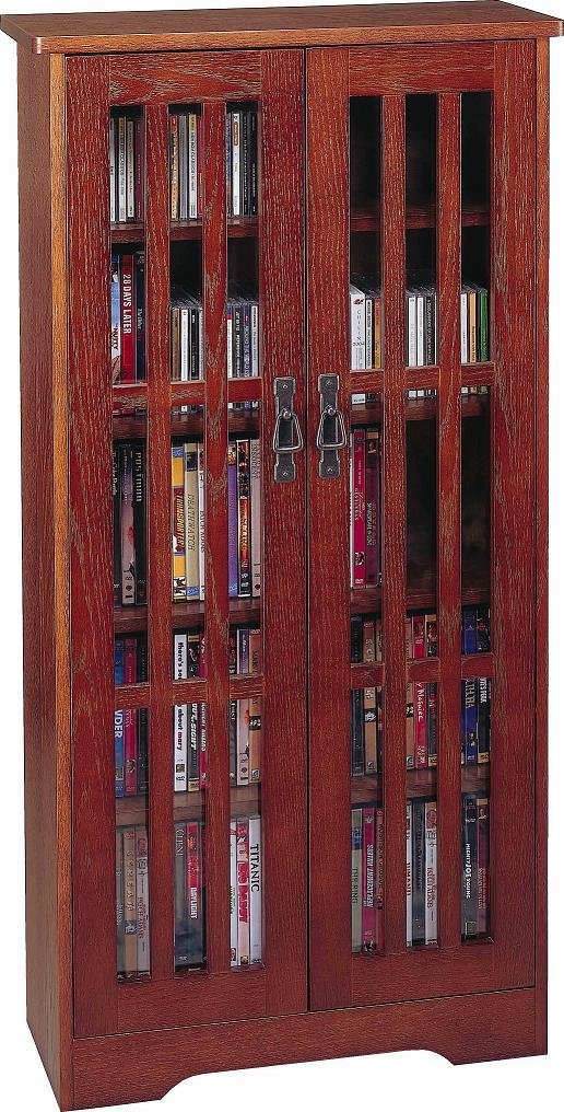 Best Multi Media Glass Door Storage Tower