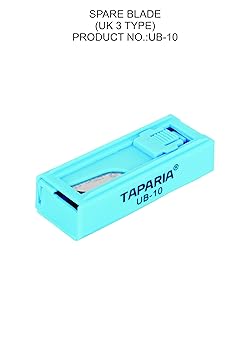 Taparia UB-10 Steel (19mm) Spare Blade for Utility Knife (Blue and Silver, Pack of 10)