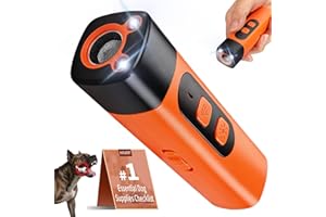 Dog Bark Deterrent Devices, Ultrasonic Anti Barking Device for Dogs, 50 FT Range Indoors Outdoors Stop Barking Behavior Train